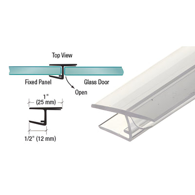 CRL 'H' Jamb Seal with Cushion Fin for 180 Degree Application