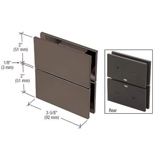 CRL Oil Rubbed Bronze Glass-to-Glass Hinge: Sleek, Durable Cardiff Series Hinge Design