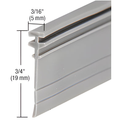 CRL 36 in Gray Vinyl T-Sweep Shower Door Seal (Replacement)
