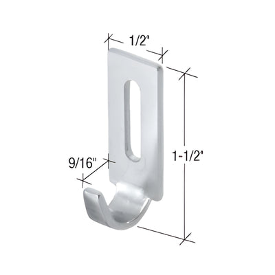 CRL 1/2" Wide Sliding Screen Door Latch Strike with 9/16" Grip for Columbia Doors