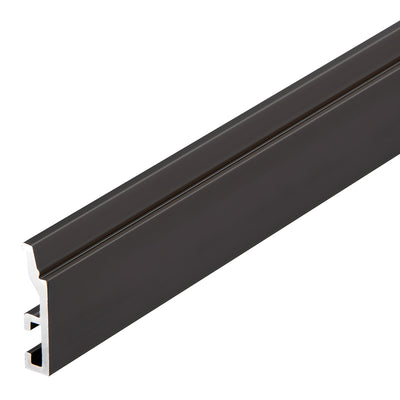 Fallbrook Matte Black Center-Pivot Door Frame Filler 236 in