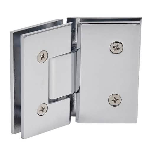 CRL Polished Chrome Vienna 045 Series 135° Glass-to-Glass Hinge: Sleek, Durable Design