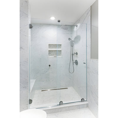 CRL Essence Series Brushed Nickel Sliding Glass Door Hardware Kit