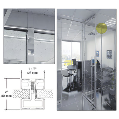 CRL-U.S. Aluminum Narrow Vertical Mullion Polished Stainless - 120"
