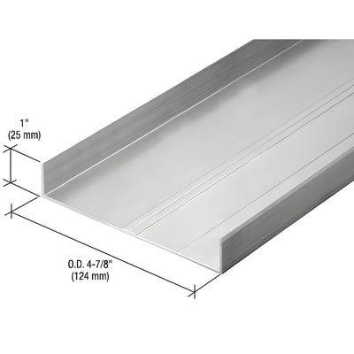 CRL 487 OfficeFront Floor Track 24'2" - Clear Anodized Aluminum