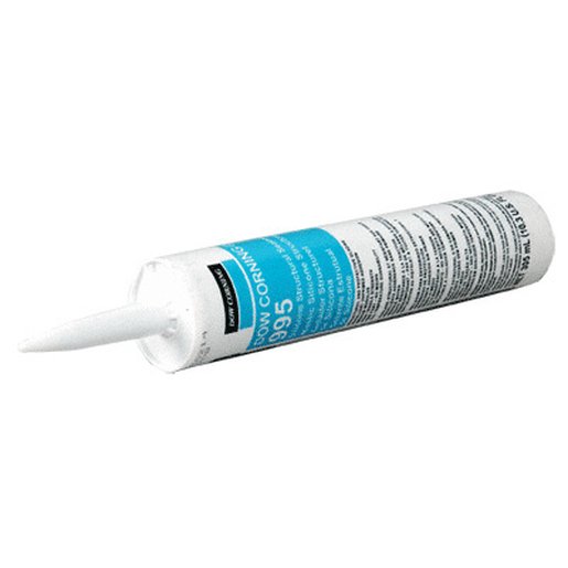 CRL White Dow Corning® 995 Silicone Structural Adhesive Tube - High-Strength Sealant