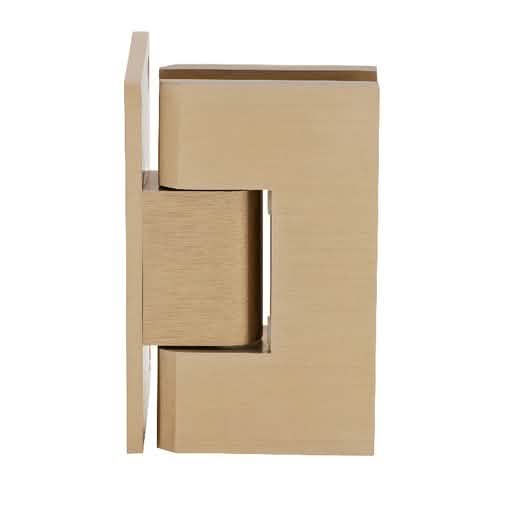 CRL Brushed Bronze Vienna 044 Series Wall Mount Offset Back Plate Hinge - Sleek Design