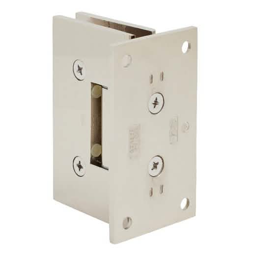 CRL Polished Nickel Victoria Series Wall Mount Hinge with Full Back Plate - Image 3