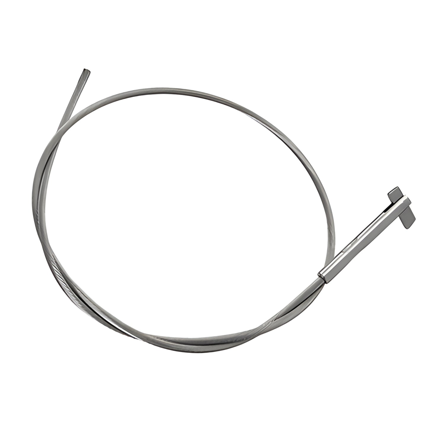 1/8" (3 mm) 1x19 Type 316 stainless steel cable with flip-toggle end, pre-cut kit - SKU CBLH120K