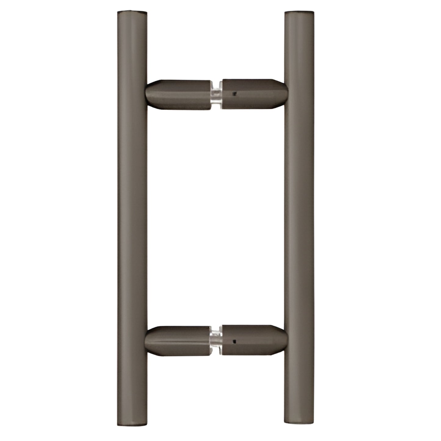 LP6X60RB oil-rubbed bronze ladder-style tubular shower pull, 3/4 in dia, back-to-back mount, 10 in long