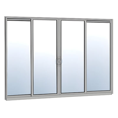 CRL-U.S. Aluminum OXXO Sliding Door Frame, Thermal Break, Unglazed