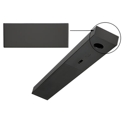 CRL Black Powder-Coated End Cap fits 1-3/4 x 4-1/2 in DCH Header