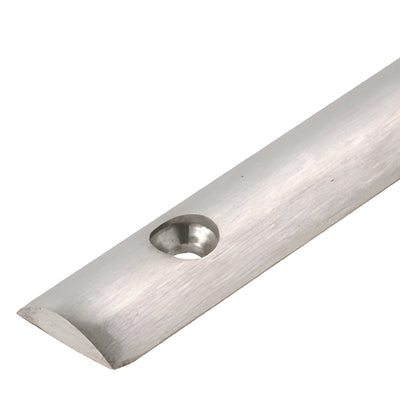 CRL GSDH Brushed Stainless Bottom Track for Sliding Glass Doors
