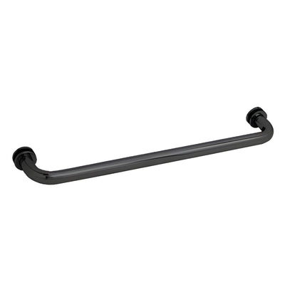 CRL BM Series 24 in Matte Black Wall-Mount Tubular Bathroom Towel Bar