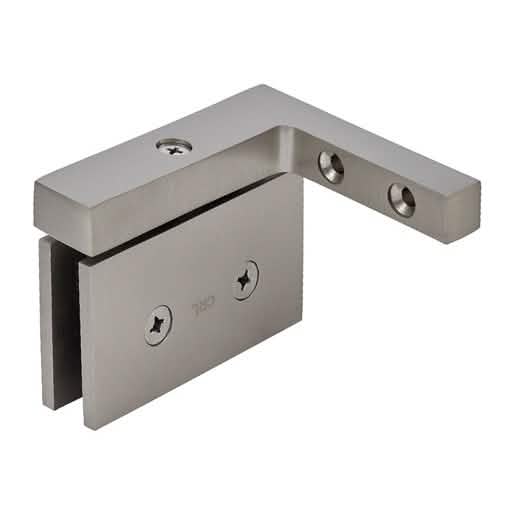 CRL Brushed Nickel Cardiff Series Left Hand Mount Hinge - Sleek, Modern Door Hardware