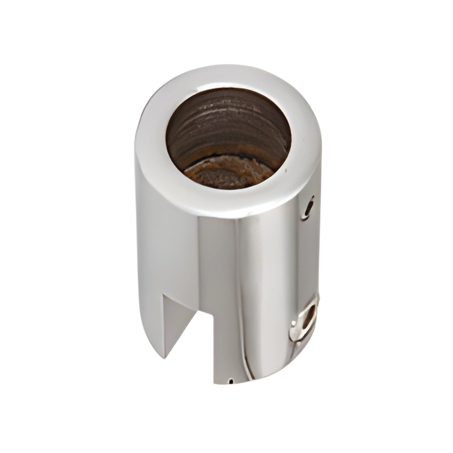 S9CH polished chrome brass support bar bracket for 6-8mm (1/4-5/16 in) glass, top-edge floor-to-ceiling mount