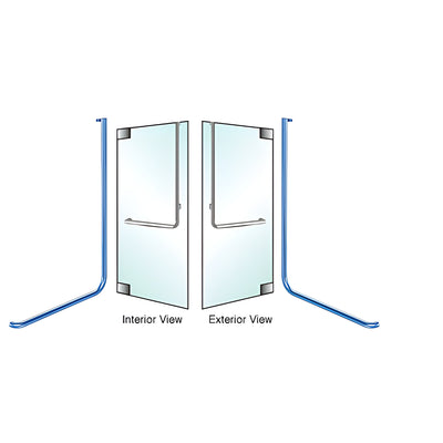 CRL-Blumcraft® Painted Right-Hand Reverse Glass-Mount D-Pull Handle
