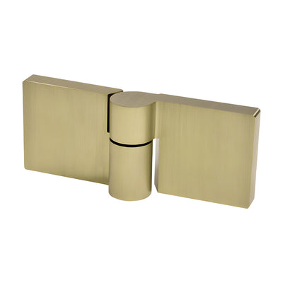 CRL Lugano Brushed Bronze 180° Glass-to-Glass Shower Hinge, Right-Hand
