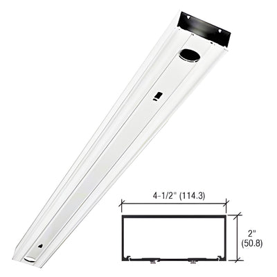 CRL-U.S. Aluminum 451 2x4.5 Kynar Header for Concealed Closer