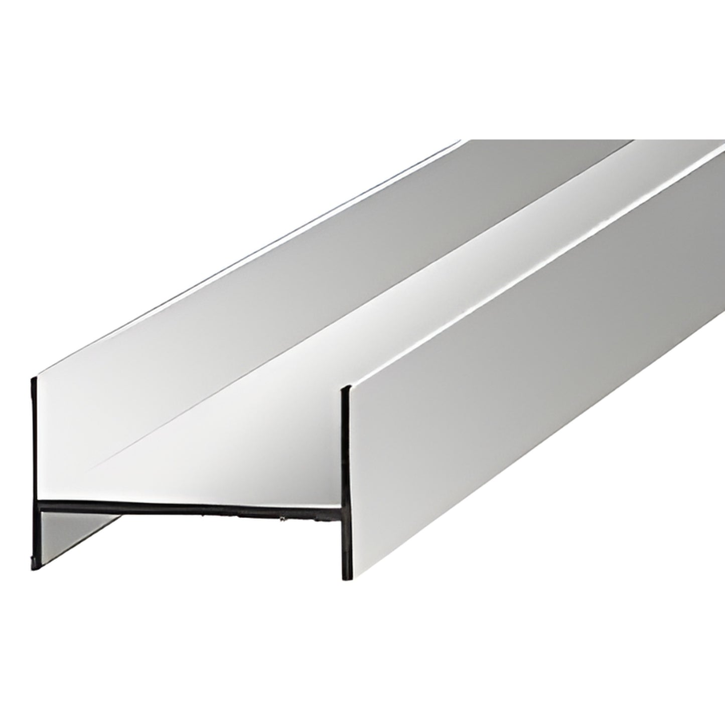 DK65BA bright anodized aluminum side jamb/profile for frameless sliding shower doors, 80 in.