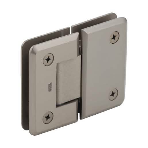 Brushed Bronze Pinnacle 180 Series Glass-to-Glass Hinge - Sleek Design, Durable Finish