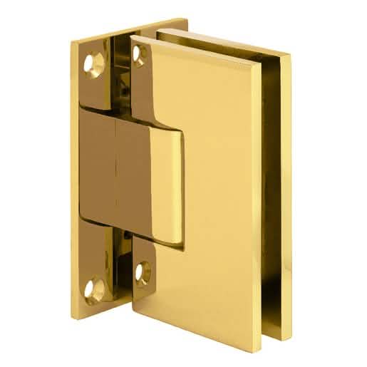 CRL Unlacquered Brass Victoria Wall Mount Hinge with Full Back Plate, Elegant Design