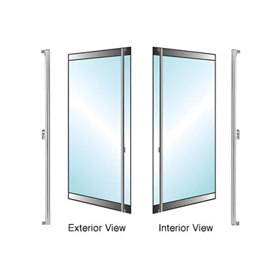 CRL-Blumcraft® Brushed Stainless Left-Hand Reverse Dummy Door Handle