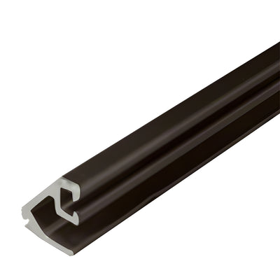 CRL-U.S. Aluminum Door Glass Stop 1/4" Dark Bronze Anodized 24'-2"