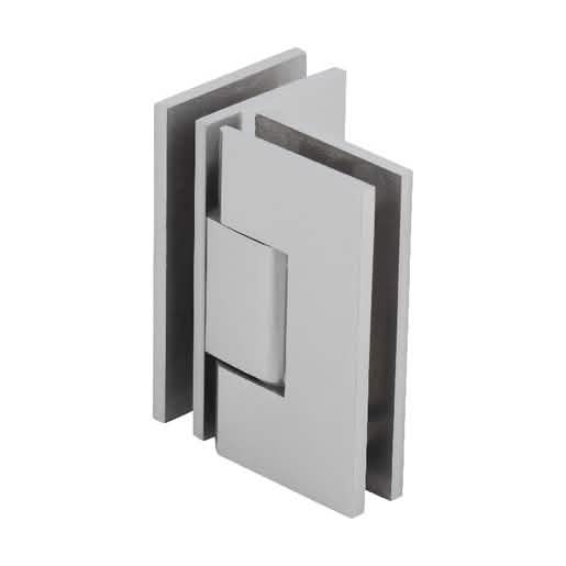 CRL Brushed Nickel Vienna 092 Series 90° Glass-to-Glass Hinge for Shower Doors