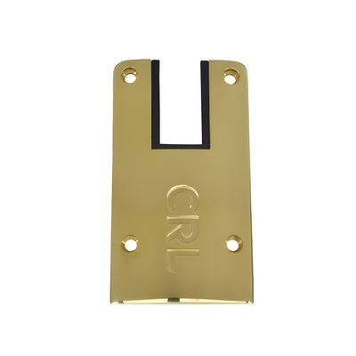 CRL DRX™ 4" Polished Brass Square End Cap with Filler - Replacement