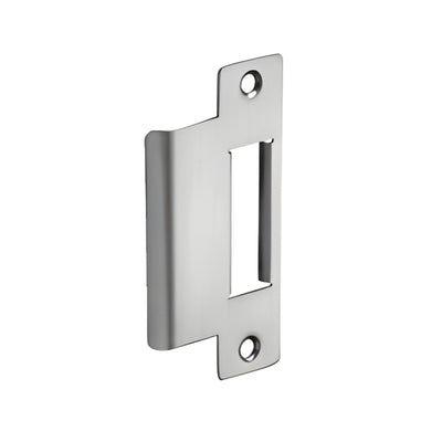 U.S. Aluminum 4 in Door Strike Plate US32D Satin Chrome 450517