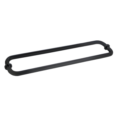 CRL BM Series 18" Matte Black Back-to-Back Towel Bar Wall Mount