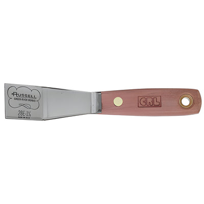 CRL Russell 1-1/8 in Bent Putty Knife - Glazing Scraper