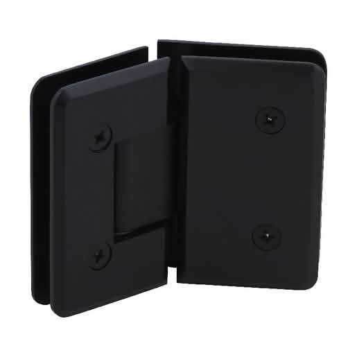 CRL Matte Black Cologne 045 Series 135º Glass-to-Glass Hinge: sleek, durable, modern desig