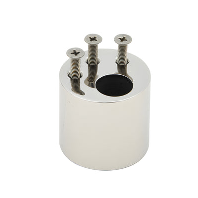 CRL Polished Stainless Steel Deadbolt Receiver - Header Mount