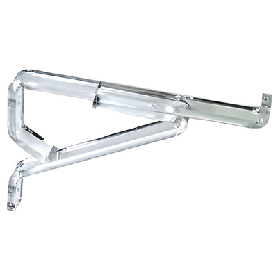 CRL 12 in Clear Lucite Deluxe Shelf Brackets