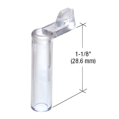 CRL 1-1/8 in Clear Plastic Window Screen Clips