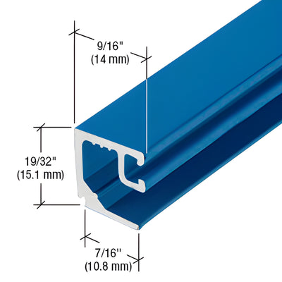 CRL-U.S. Aluminum Door Glass Stop 1/4" - Custom Painted 24'-2"