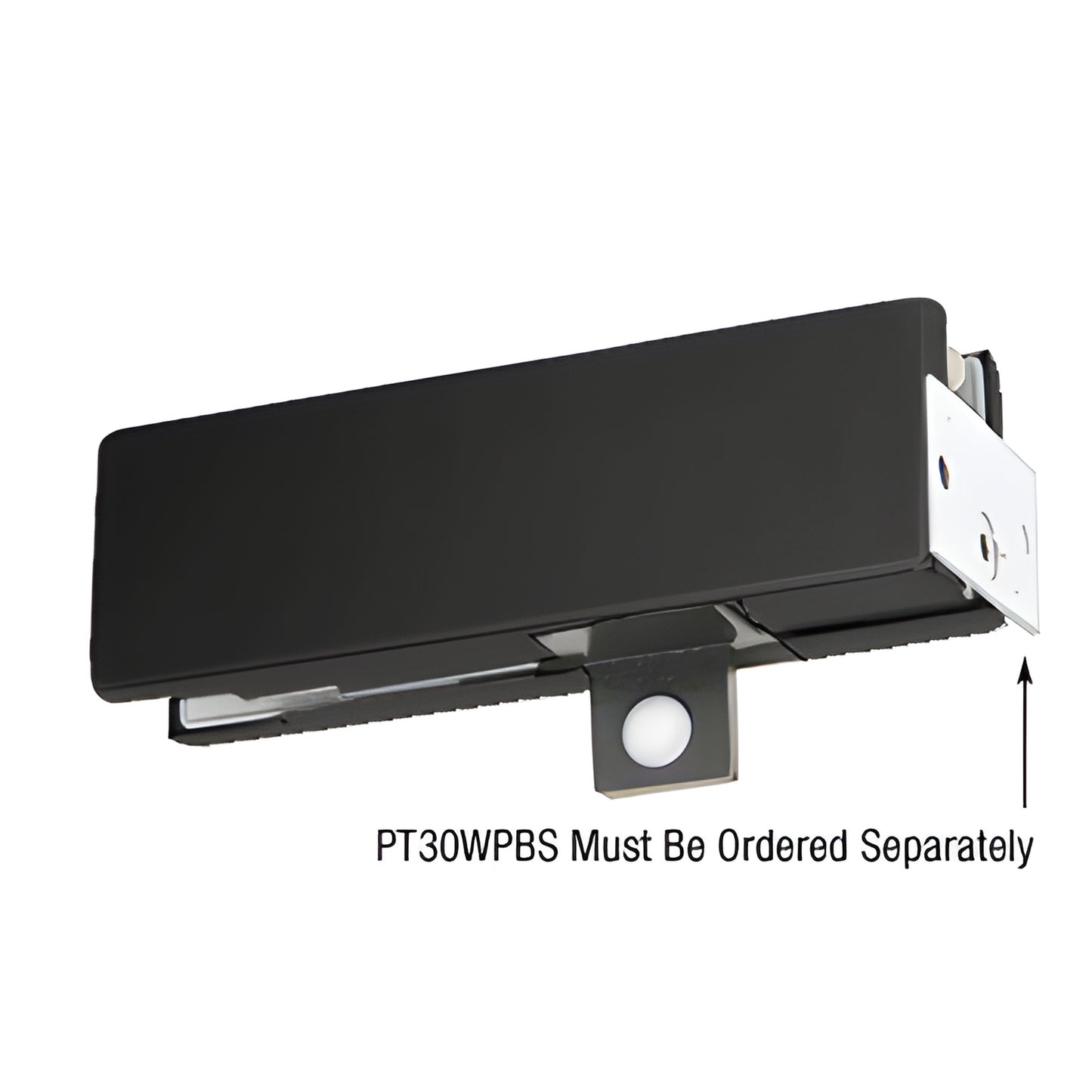 PT3034P1VMBL matte black wall-mounted transom pivot patch fitting for 3/4" glass.