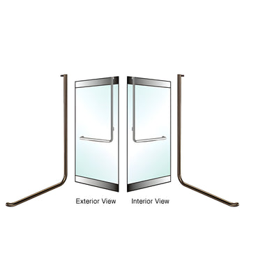 CRL-Blumcraft® Oil Rubbed Bronze LH Reverse D Dummy Door Handle