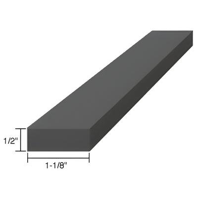 CRL 1/2" x 1-1/8" x 4" EPDM Rubber Setting Blocks
