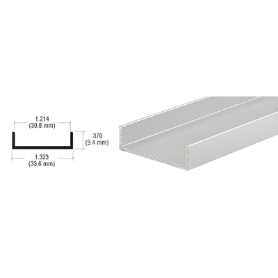CRL Satin Anodized Aluminum Door Jamb Extrusion - Door Frame Profile
