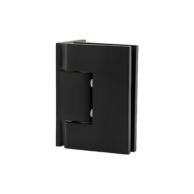 CRL Melbourne Matte Black Offset Wall-Mount Shower Glass Door Hinge