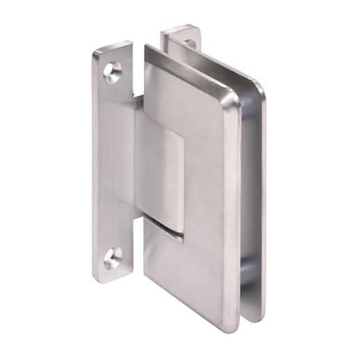 CRL Brushed Chrome Cologne 037 Series Wall Mount 'H' Back Plate Hinge - Sleek and Durable