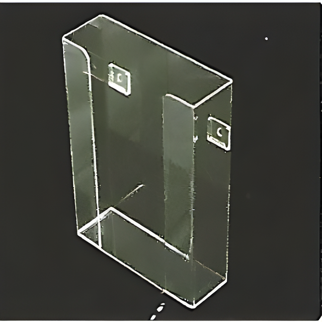 Acrylic Glove Dispenser-3 Boxes, 1 Compartment, 10x16x3.5