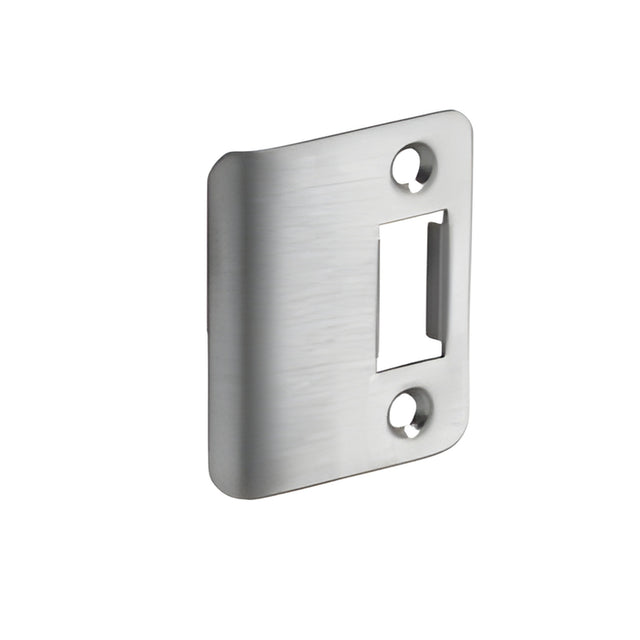 Adams Rite® Brushed Stainless Frame Lock Strike for Center Hung 4" Door Frame