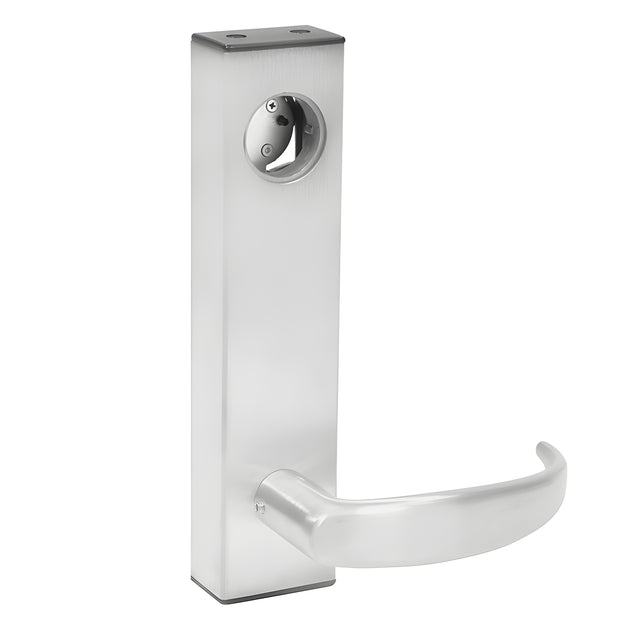 Adams Rite Clear Anodized 3080 Series Electrified Trim Standard Lever With Hole