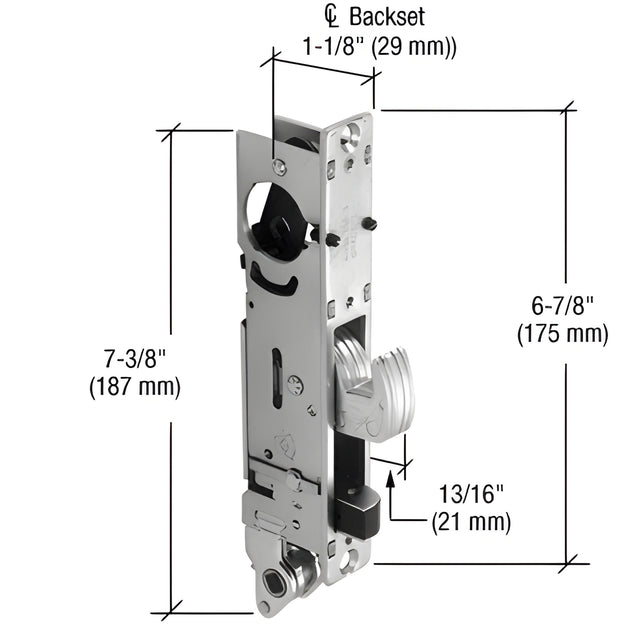 Adams Rite® Right Hand Hook Throw Deadbolt/Latch