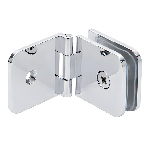 CRL Polished Chrome Adjustable Wall Mount Glass Clamp
