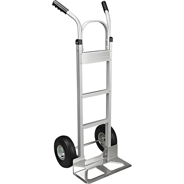 Aluminum Hand Truck, Pneumatic Wheels, Dual Handle- 1 Ea
